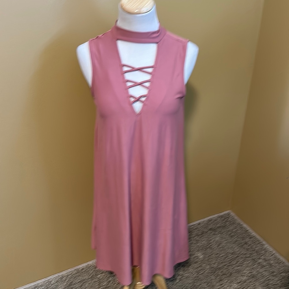 Derek Heart Pink Sleeveless Dress